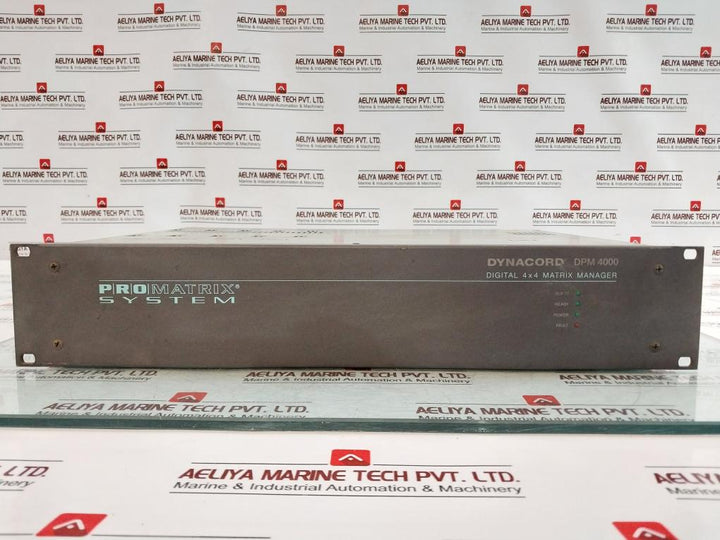 Dynacord Dpm 4000 Digital Matrix Page Processor Input: 24v---0.5-0.7a Rs-232