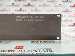 Dynacord Dpm 4000 Digital Matrix Page Processor Input: 24v---0.5-0.7a Rs-232