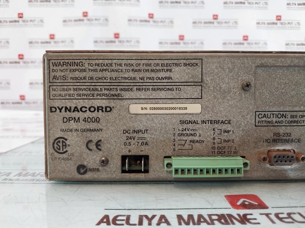 Dynacord Dpm 4000 Digital Matrix Page Processor Input: 24v---0.5-0.7a Rs-232