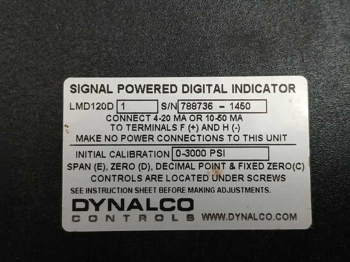 Dynalco Lmd120D 1 Loop Signal Powered Digital Indicator