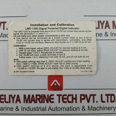 Dynalco Lmd120D 1 Loop Signal Powered Digital Indicator