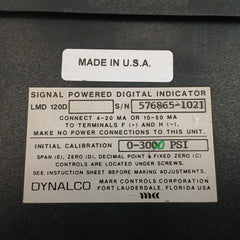 Dynalco Loop Signal Powered Digital Indicator Lmd-120D