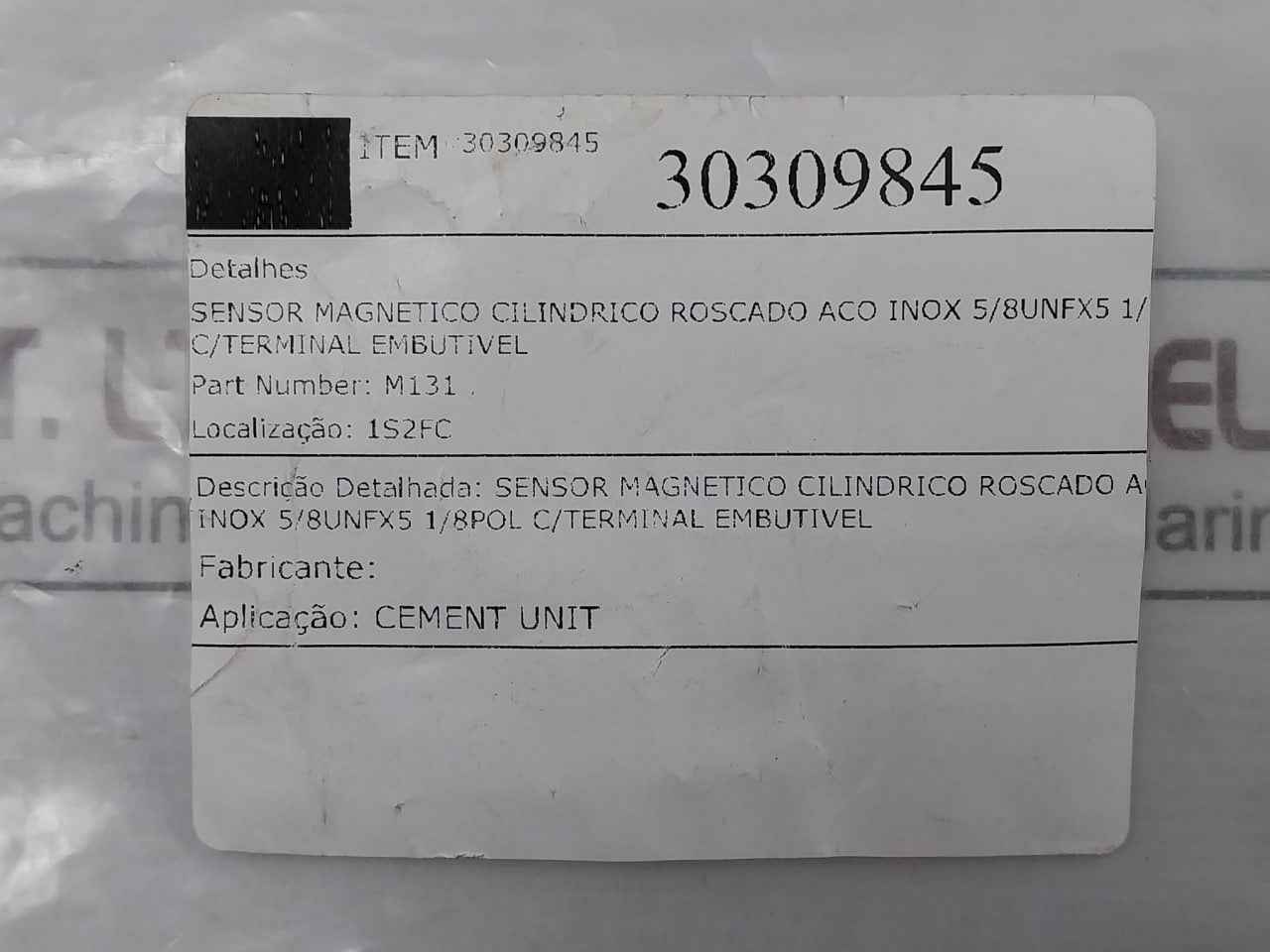 Dynalco M131 Cylindrical Magnetic Pickup Sensor 5.125Cm X .025Cm
