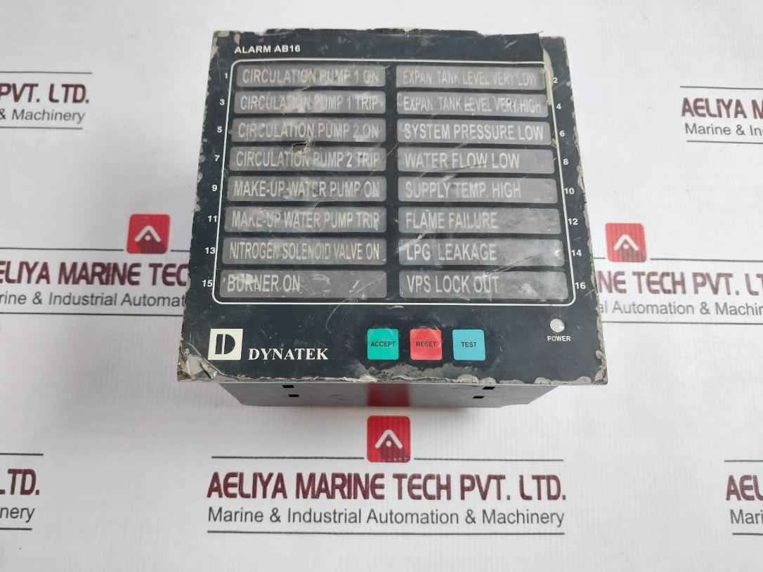Dynatek Ab-16 Alarm Annunciator 230Vac 100Ma