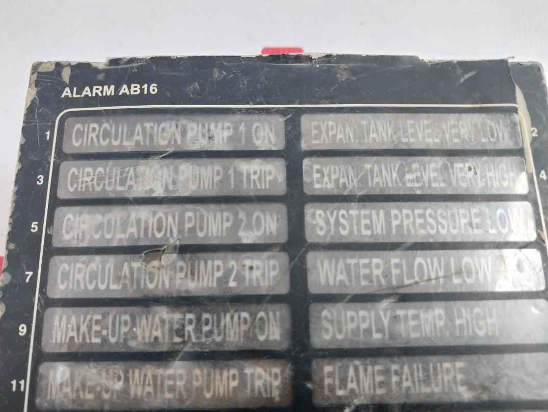 Dynatek Ab-16 Alarm Annunciator 230Vac 100Ma