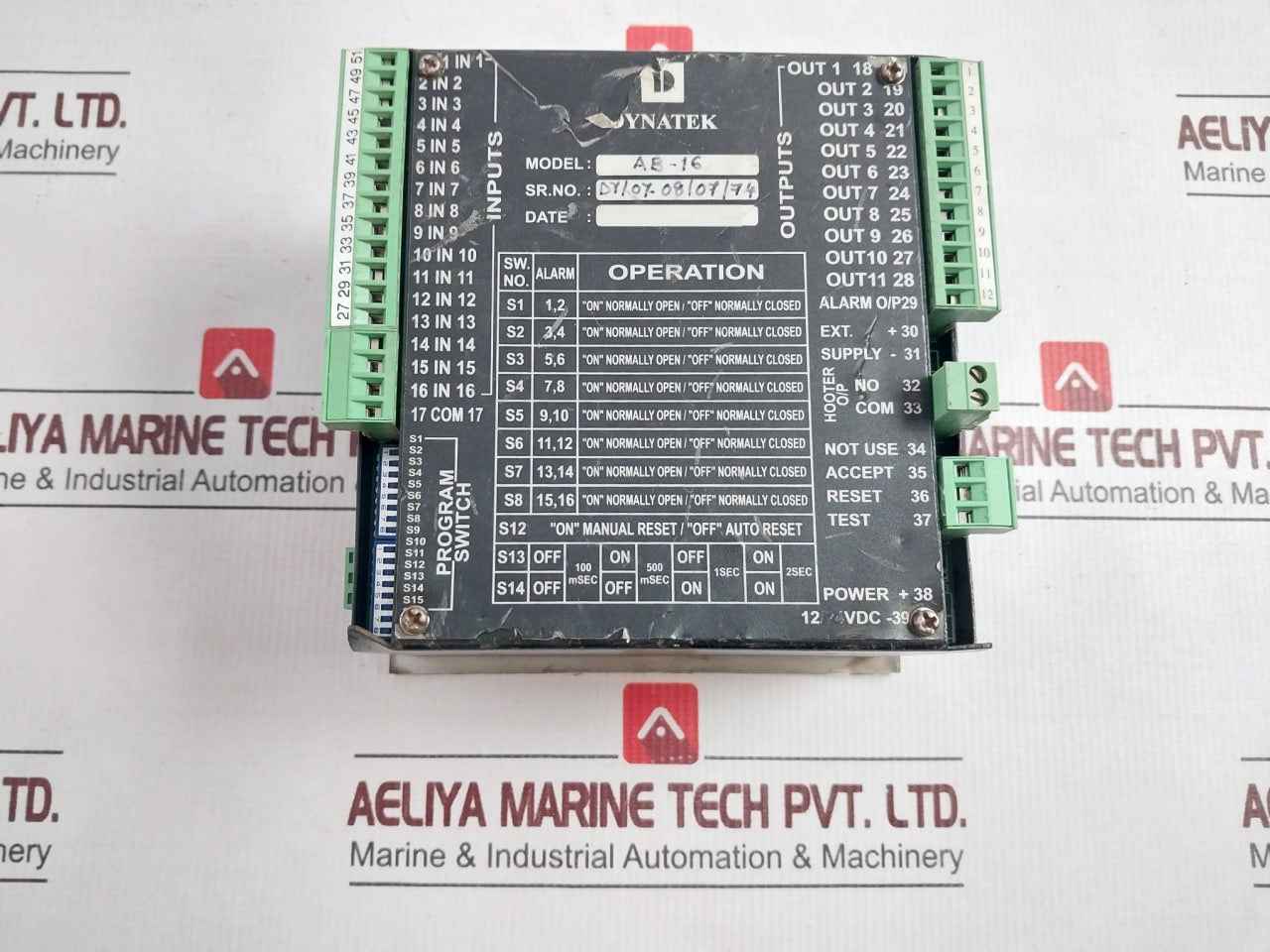 Dynatek Ab-16 Alarm Annunciator 230Vac 100Ma