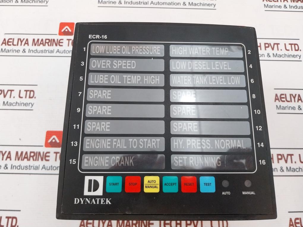 Dynatek ECR-16 Alarm Annunciator 24VDC