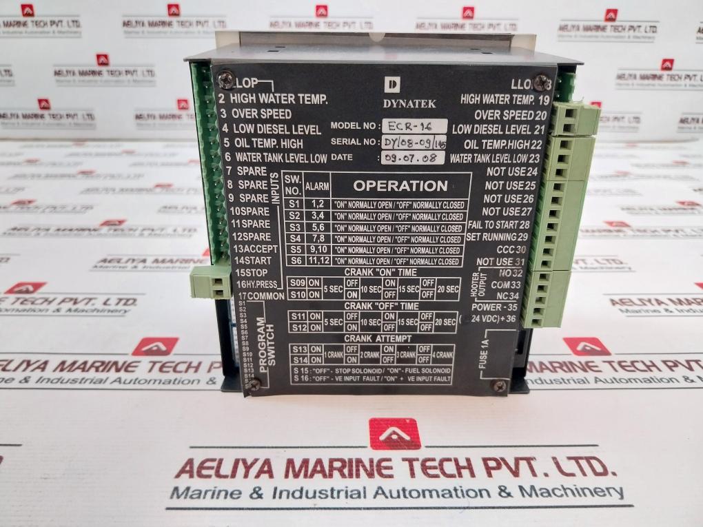 Dynatek ECR-16 Alarm Annunciator 24VDC