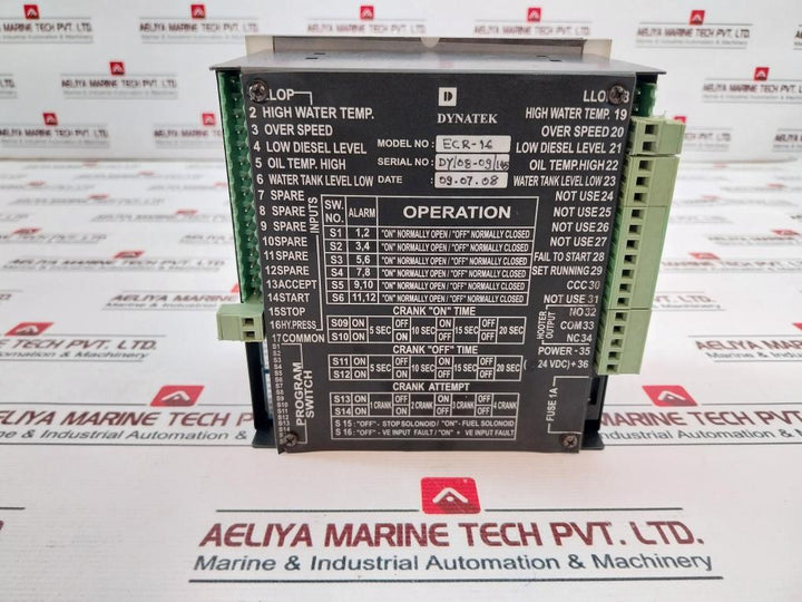 Dynatek ECR-16 Alarm Annunciator 24VDC