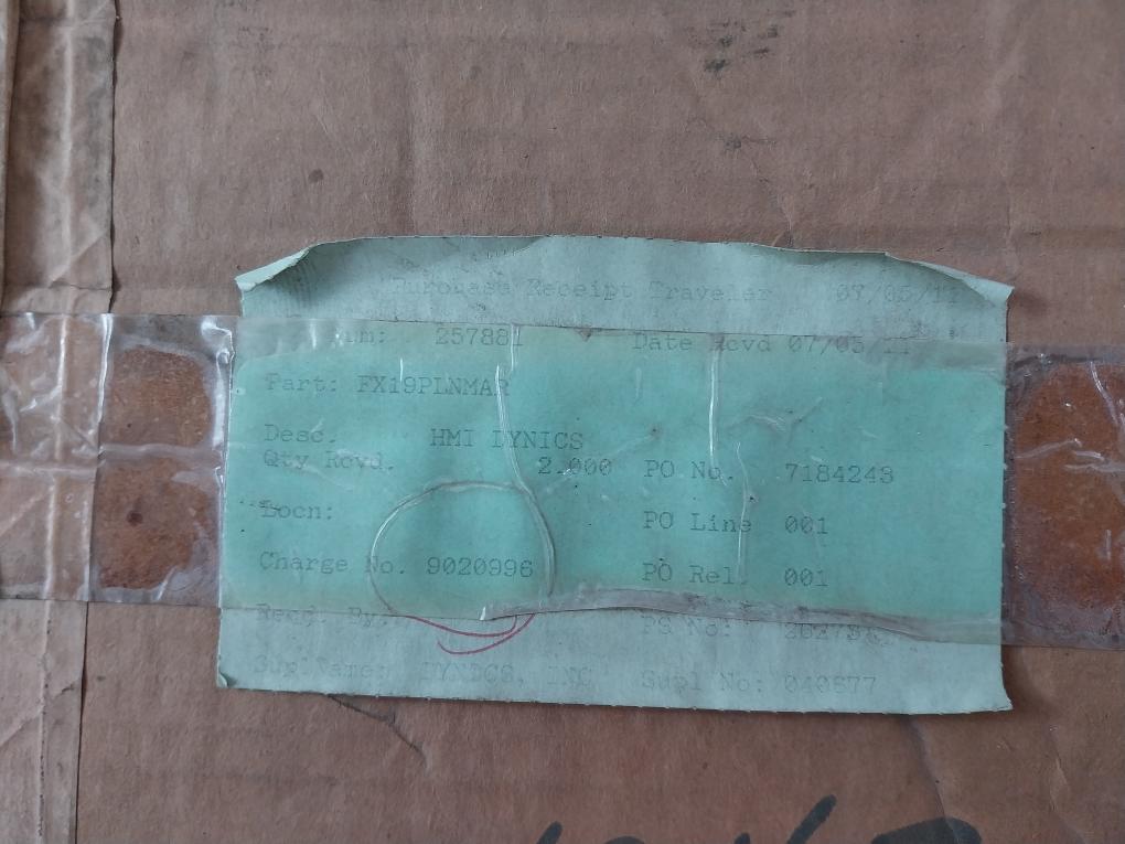 Dynics Fx19Plnmar Operator Interface Monitor 100-240Vac 50-60 Hz