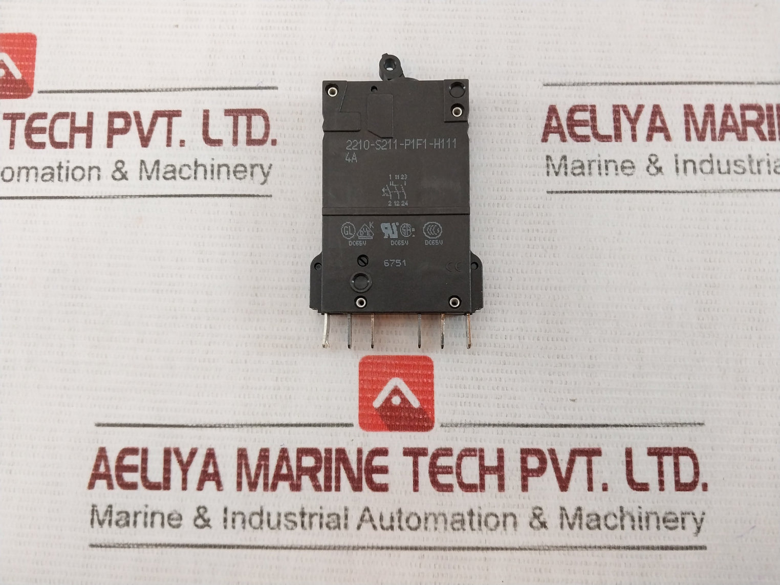 E-t-a 2210-s211-p1F1-h111 Thermal-magnetic Circuit Breaker Dc65V 6751 4A F1