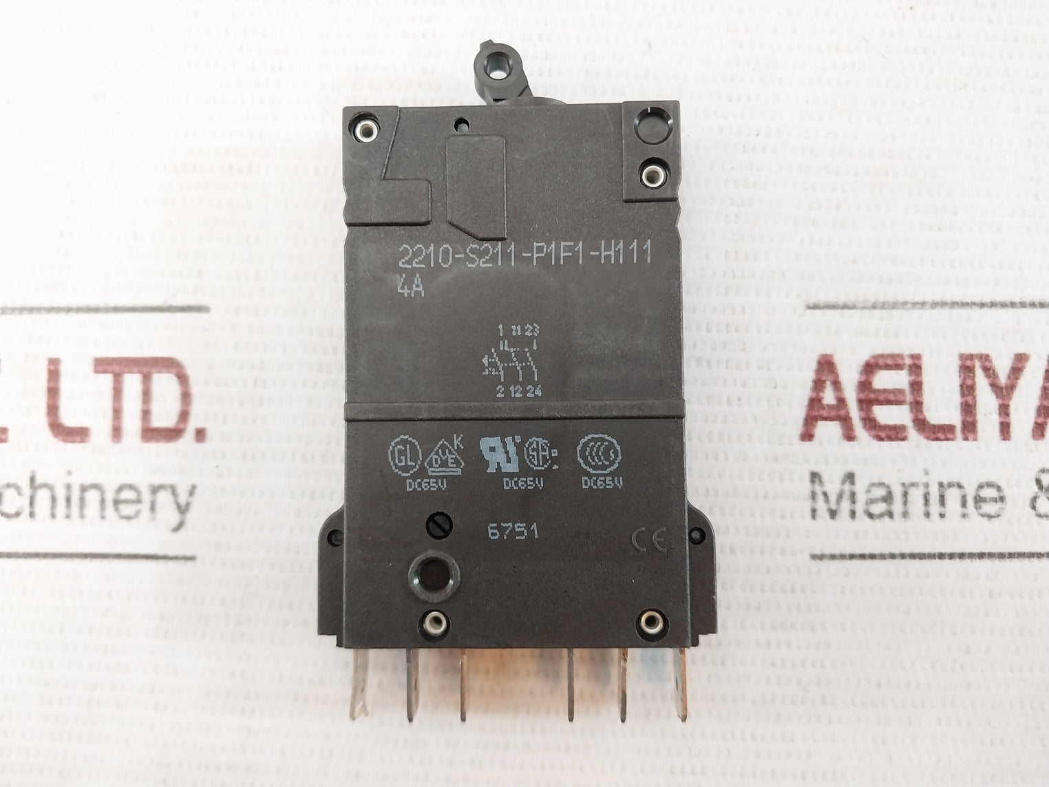 E-t-a 2210-s211-p1F1-h111 Thermal-magnetic Circuit Breaker Dc65V 6751 4A F1