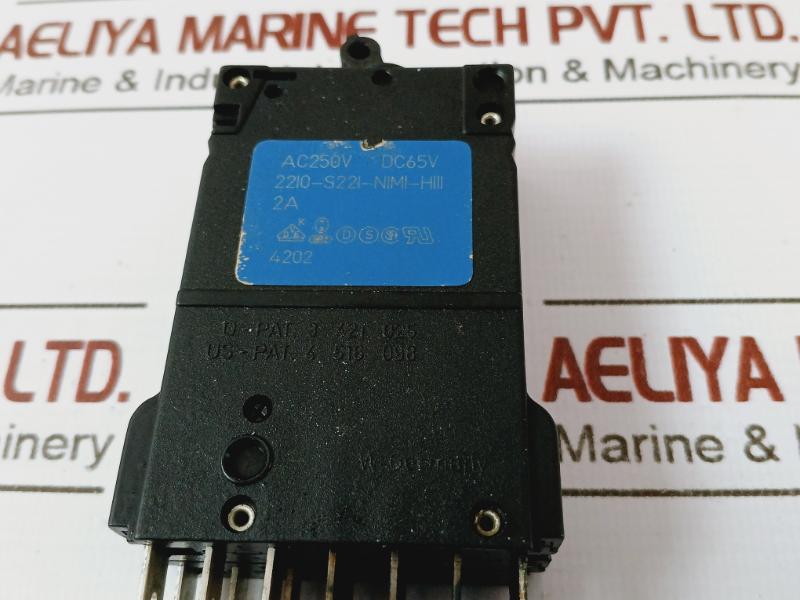 E-t-a 2210-s221-n1M1-h111 Thermal Magnetic Circuit Breaker Ac250V 3 421 025