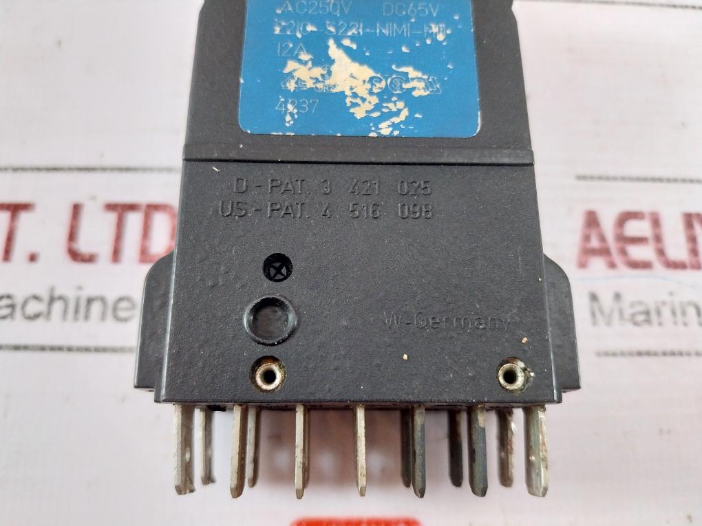 E-t-a 2210-s221-n1m1-h111 Thermal Magnetic Circuit Breaker 12a Ac250v Dc65v