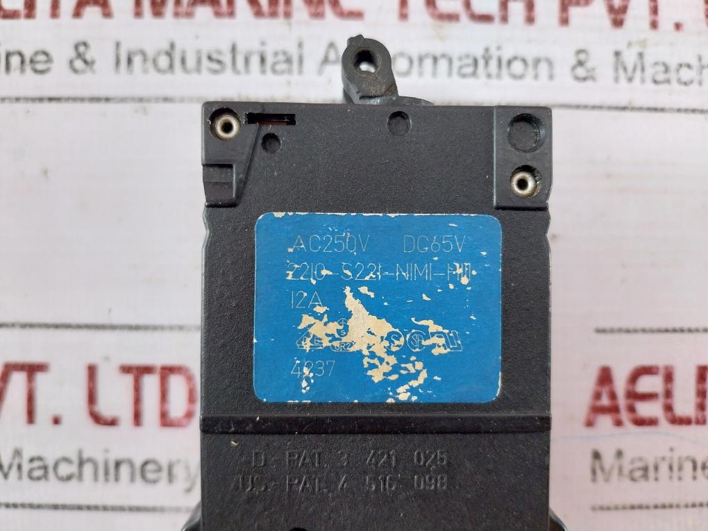 E-t-a 2210-s221-n1m1-h111 Thermal Magnetic Circuit Breaker 12a Ac250v Dc65v