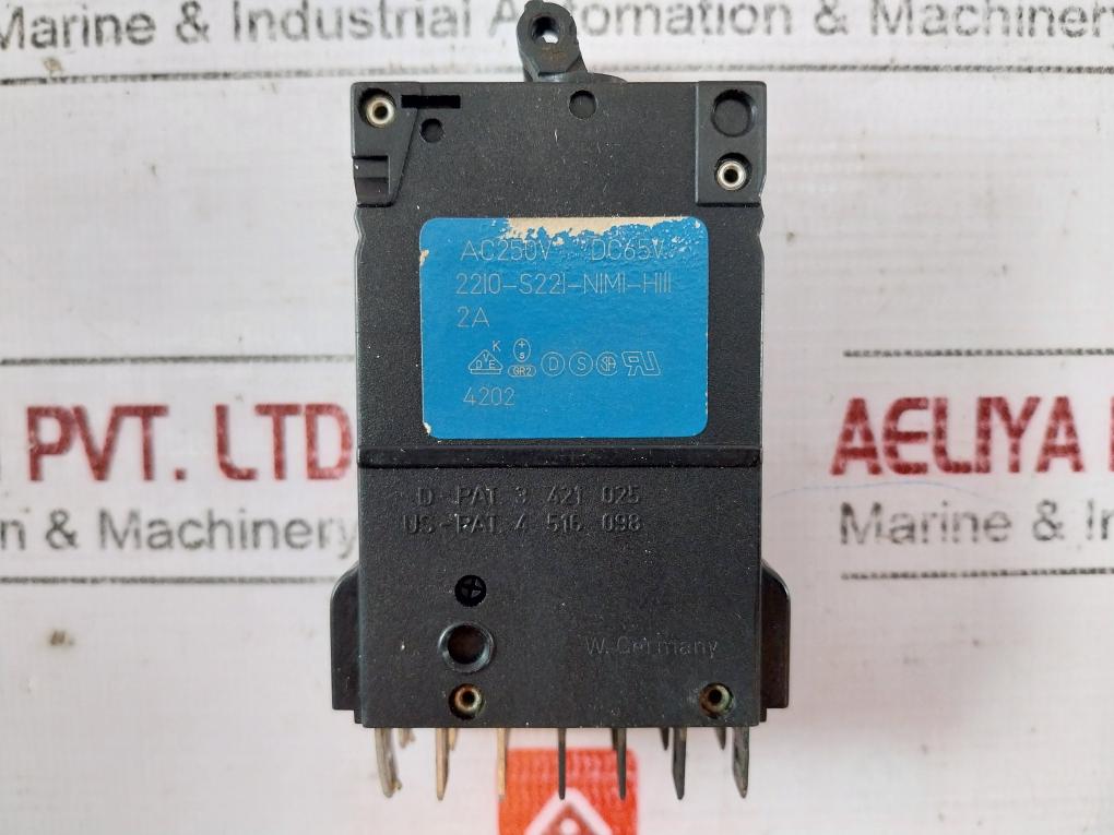E-t-a 2210-s221-n1m1-h111 Thermal Magnetic Circuit Breaker 2a Ac250v Dc65v