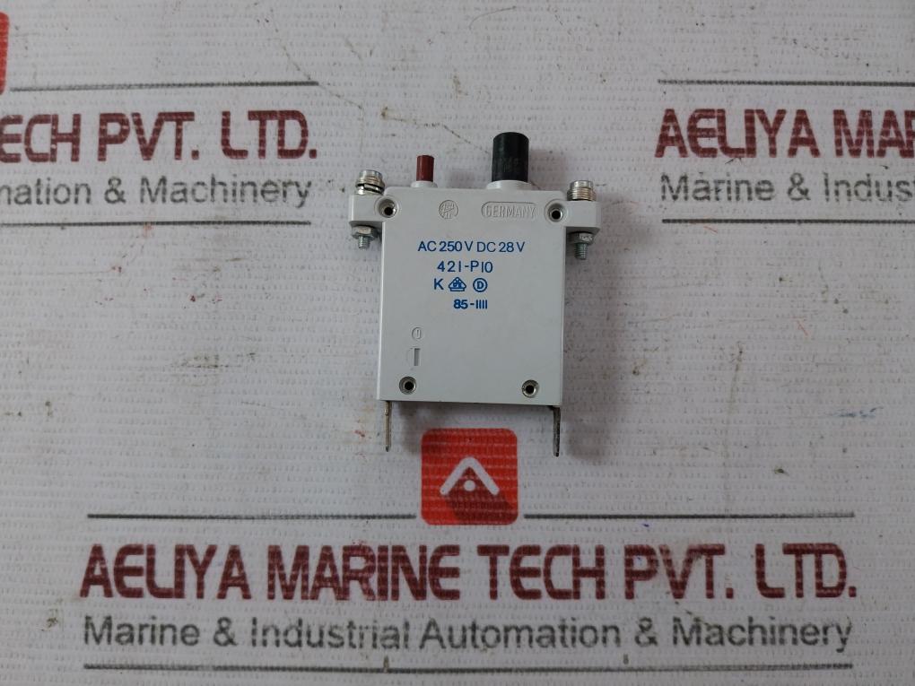 E-t-a 421-p10 Thermal Magnetic Circuit Breaker Ac 250V Dc 28V 85-1111