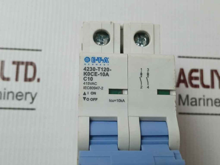 E-t-a 4230-t120-k0Ce-10A Miniature Circuit Breaker 415Vac