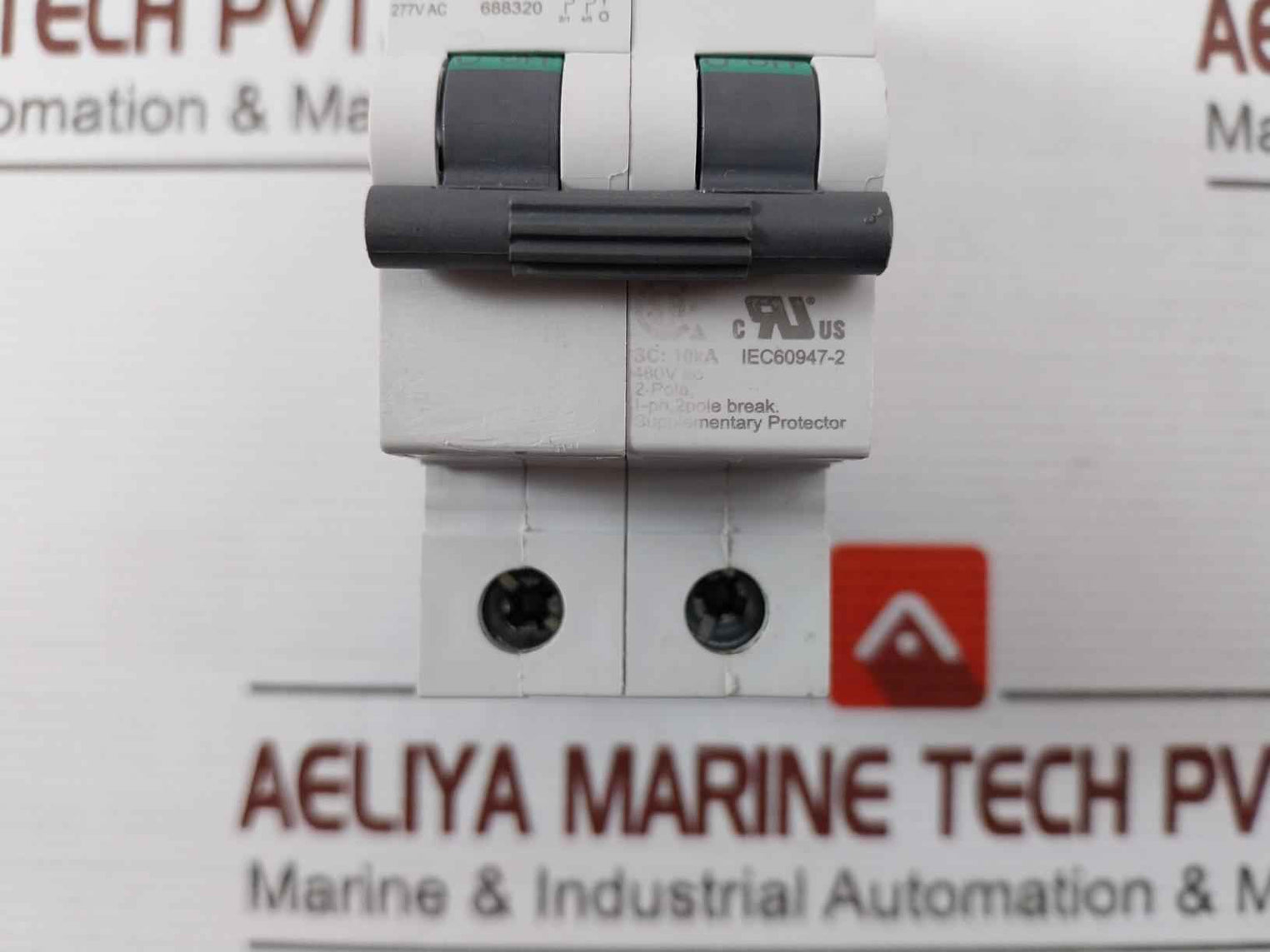 E-t-a 91H2210 2 Pole Thermal-magnetic Circuit Breaker 1-ph 10000A 277Vac 10Ka