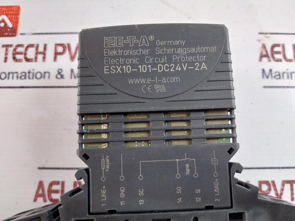 E-t-a Esx10-101-dc24V-2A Electronic Circuit Breaker 17Plus-q02-00