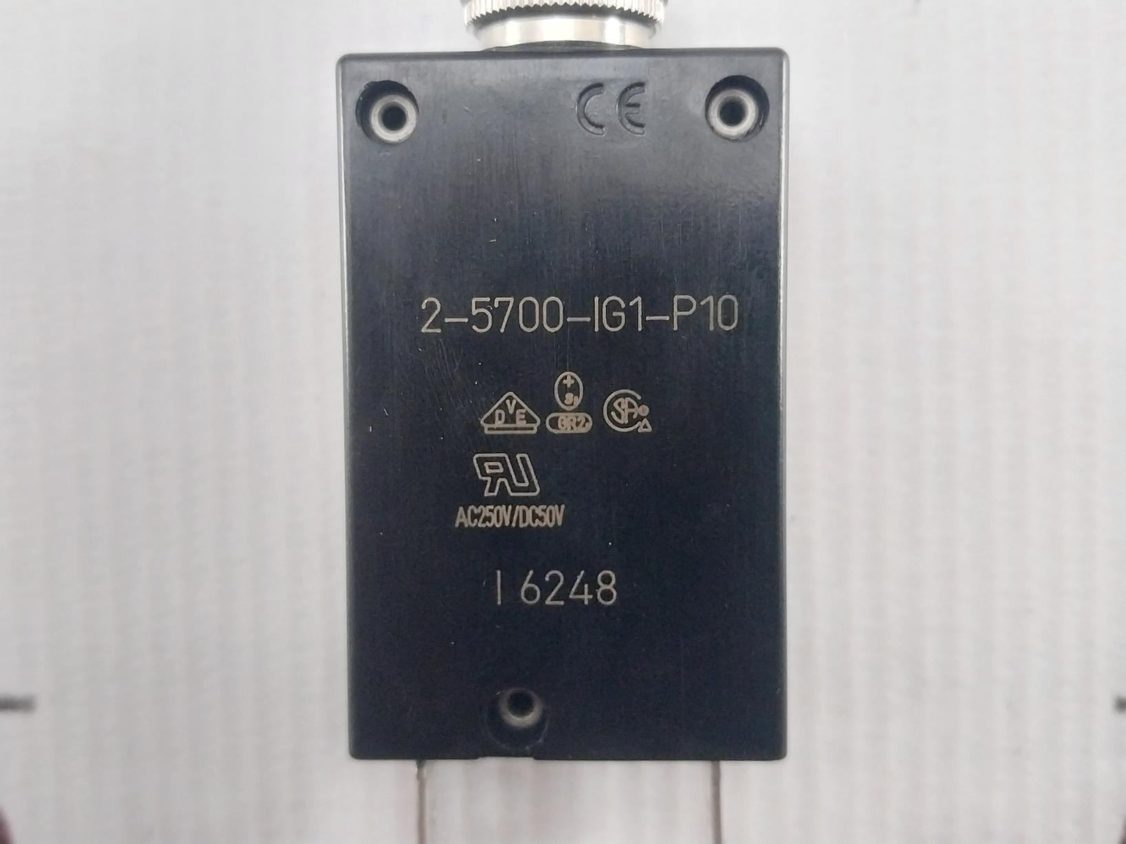 E-t-a 2-5700-ig1-p10 Circuit Breaker Ac250V Dc50V