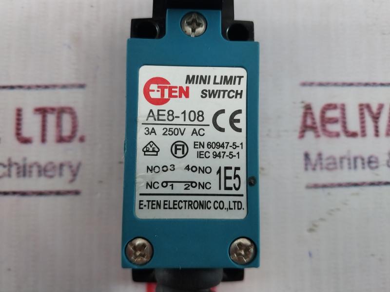 E-ten Ae8-108 Mini Limit Switch 3A 250V Ac En 60947-5-1 Iec 947-5-1