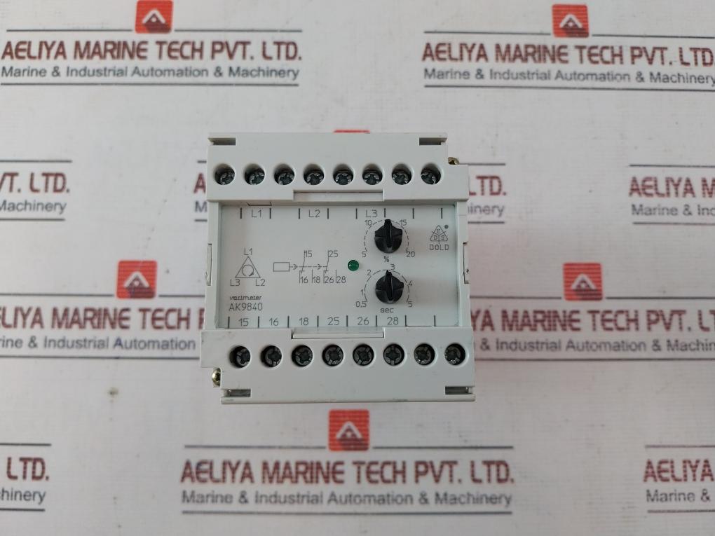 E.Dold & Sohne Ak9840.82 Varimeter Asymmetry Relay Ac11 3A/250V 0019841