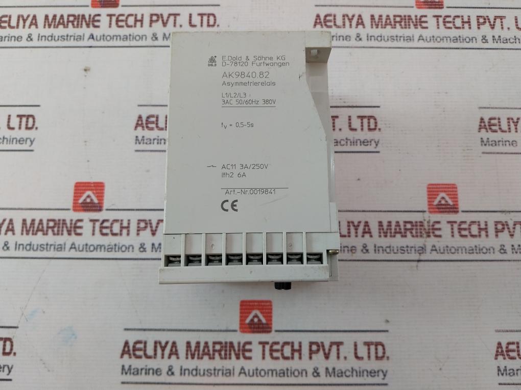 E.Dold & Sohne Ak9840.82 Varimeter Asymmetry Relay Ac11 3A/250V 0019841
