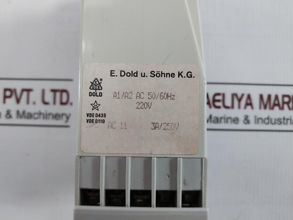 E.Dold U.Sohne Aa 9906.82 Minimeter Time Delay Relay 0,15-3,0 K10M 220V Vde 0435