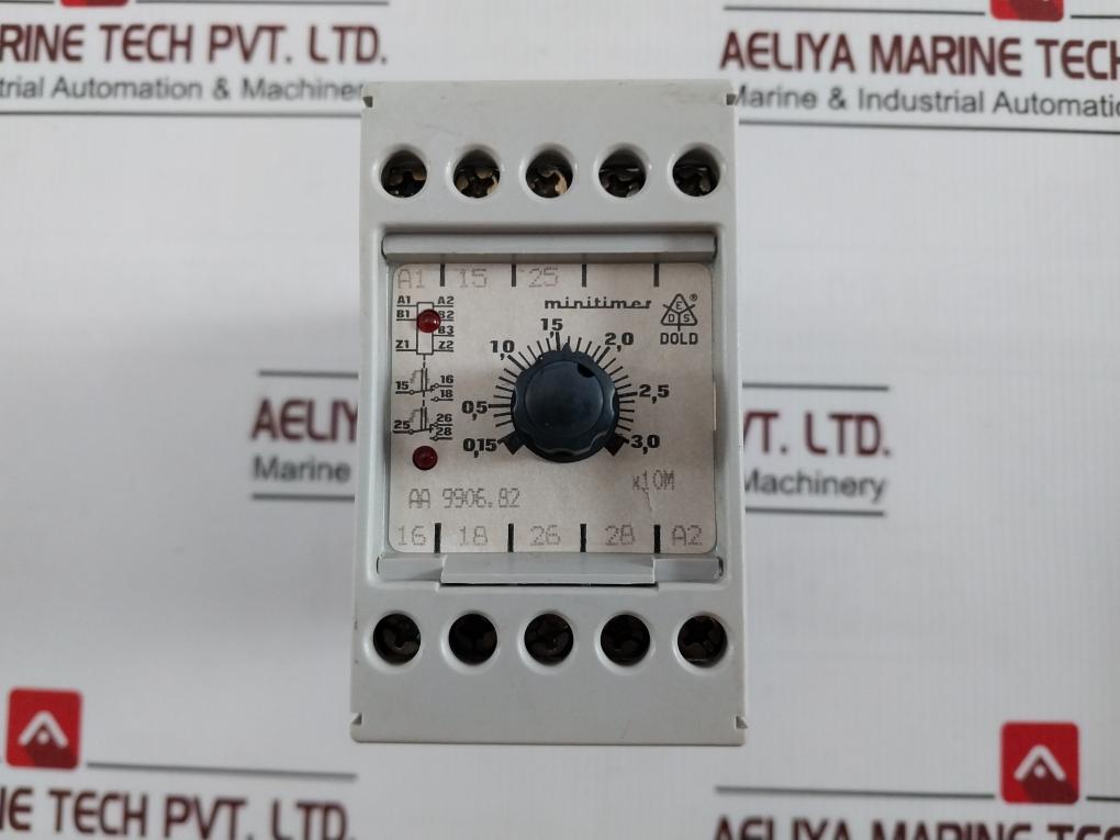 E.Dold U.Sohne Aa 9906.82 Minimeter Time Delay Relay 0,15-3,0 K10M 220V Vde 0435