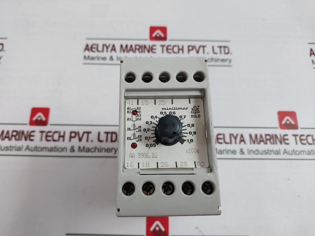 E.Dold U.Sohne Aa 9906.82 Minitimer Delay Relay Vde 0110 Ac11 3A / 250V 24V Dc