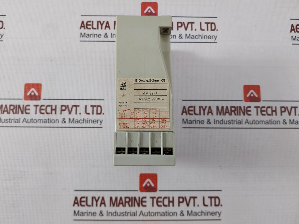 E.Dold U.Sohne Aa 9947 Frequency Relay A1/A2 220V 15-300 Sec