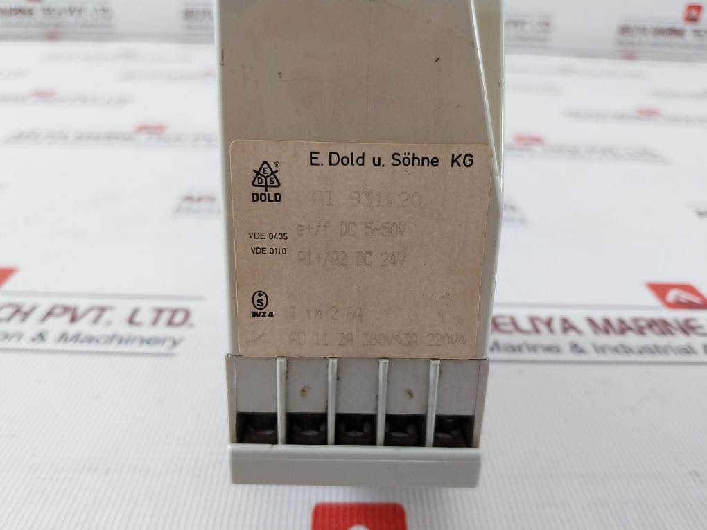 E. Dold U. Sohne Ai 931 Varimeter Current Relay Ac 11 2A 380V 3A 220V 2 6A