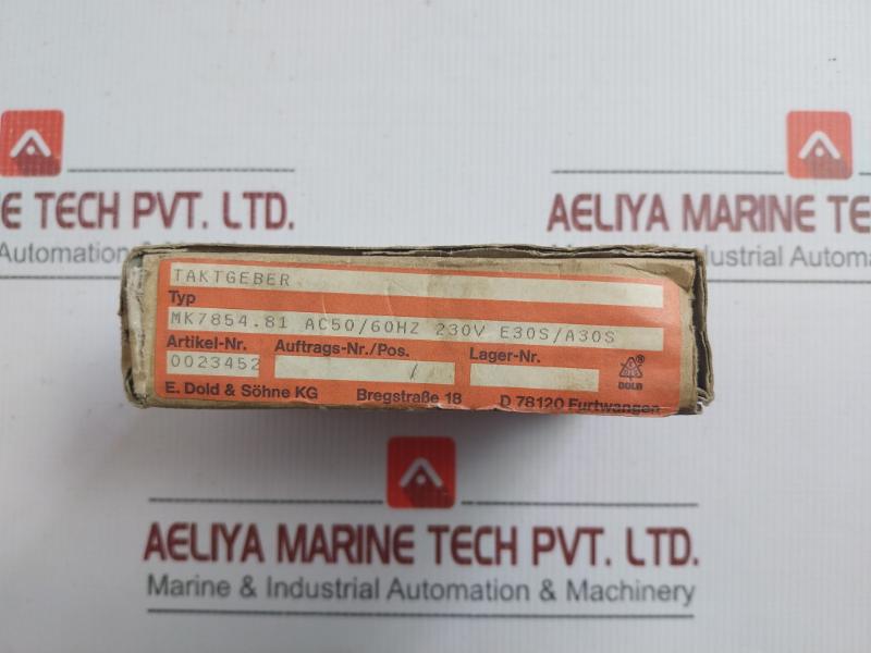 E.Dold U. Sohne Minitimer Ac 50/60Hz 230V Part No.Mk 7854.81