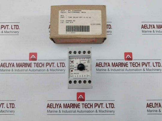 E. Dold & Sohne 220Vac Off-delay Time Relay Aa 9962.82