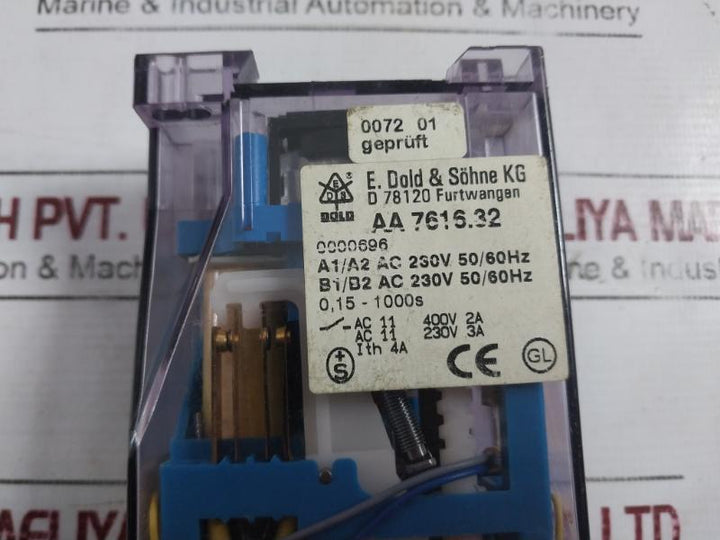 E.Dold & Sohne Aa 7616.32 Timer On-delay 0.15–1000 Sec Ac 230V 50/60Hz 0000696