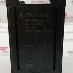 E.Dold & Sohne Emergency Stop Module Ac 230V 50/60Hz/Dc110V Part No: Bn5930.48/204