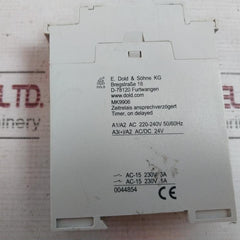 E. Dold & Sohne Mk9906 Minitimer Time Relay 220-240V 50/60Hz Dc 24V 1,5-30S