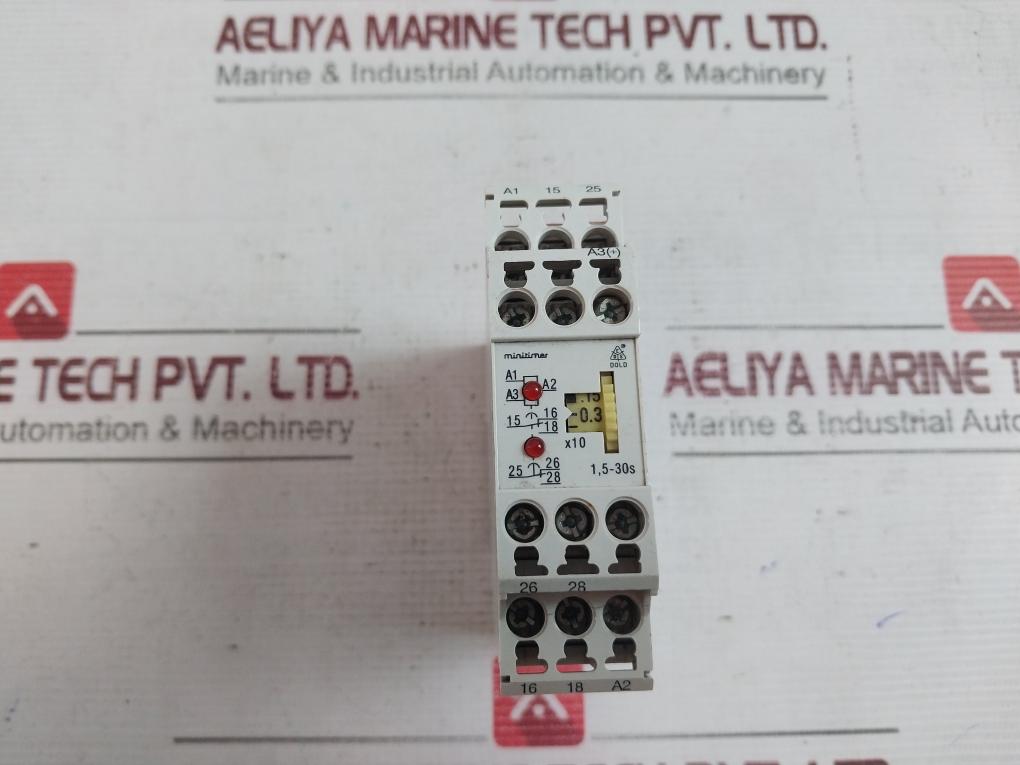 E. Dold & Sohne Mk9906 Minitimer Time Relay 220-240V 50/60Hz Dc 24V 1,5-30S