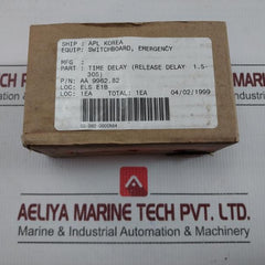 E. Dold & Sohne Off-delay Time Relay 230Vac 1.5-30Sec Part No Aa 9962.82