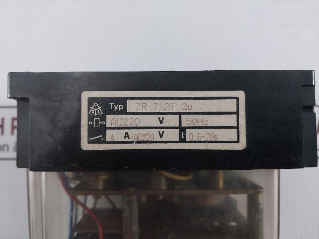 E. Dold & Sohne Zr 712T 2U Time Delay Relay 4A Ac220V 50Hz 0-20 Sec