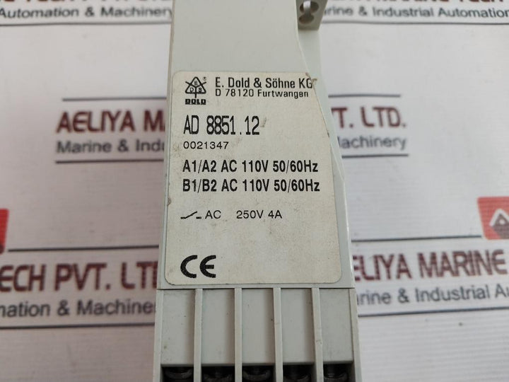 E.Dold & Sohne Ad 8851.12 Latching Relay 110V 50/60Hz 4A