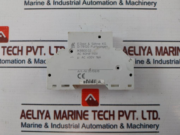 E.Dold & Sohne Ik8800.02 Latch Power Relay 0010618 Ac 60Hz 110V