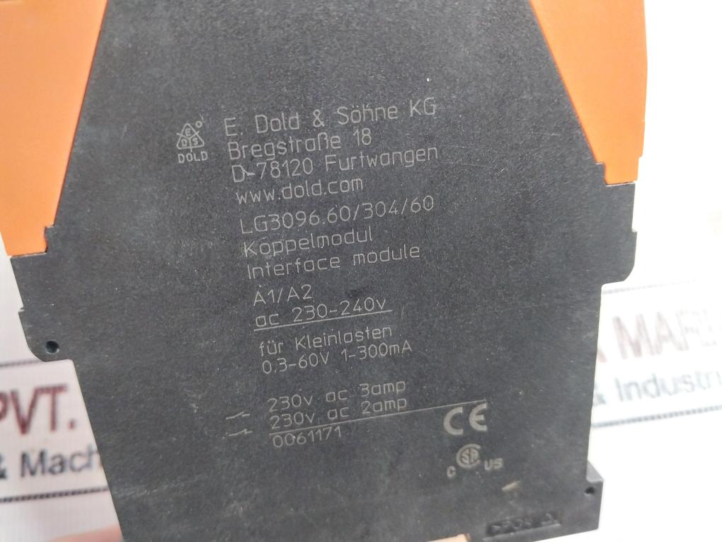 E.Dold &Sohne Lg3096.60/304/60 Safety Relay 230-240V