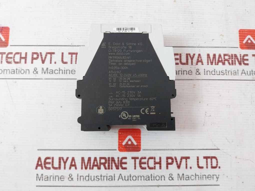 E. Dold & Sohne Mk9906N Minitimer Time Relay 0.05S-300H Ac/Dc 12-240V