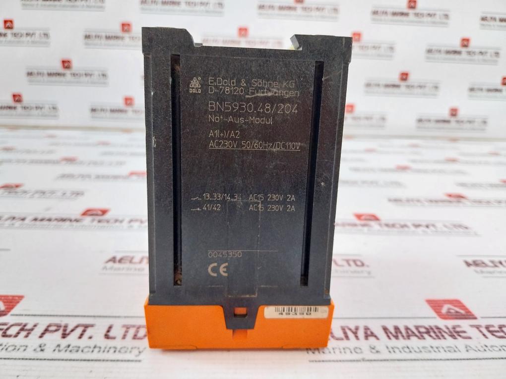 E. Dold & Sohne Safemaster Bn5930.48/204 Safety Relay 230V Ac 50/60Hz