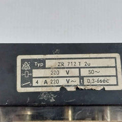 E. Dold & Sohne Zr 712T 2U Time Relay 4A 220V