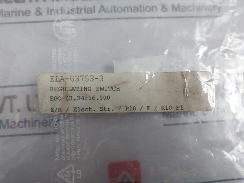 E.G.O. 521.874 Rotary Switch T150 16/500~ 25A 460V~ N1 32A 250V~ N1