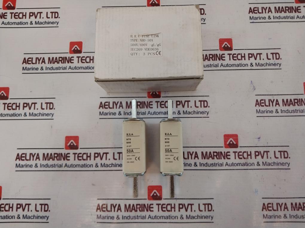 E.I.A Nt0 Nh0 Fuse Link 50A 500V 120Ka 500V/690V-gl/Gg Iec269