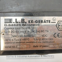 E.l.b. F-351 Purge Control Unit 48-62hz